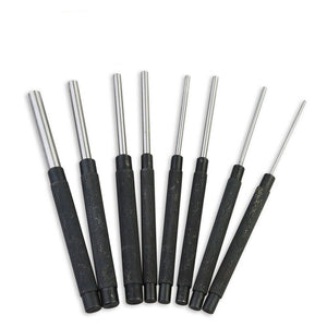 Heavy Duty Long Pin Punch Set | 8-Piece | 2.4 to 10mm Drift Roll Nail Steel Flat End