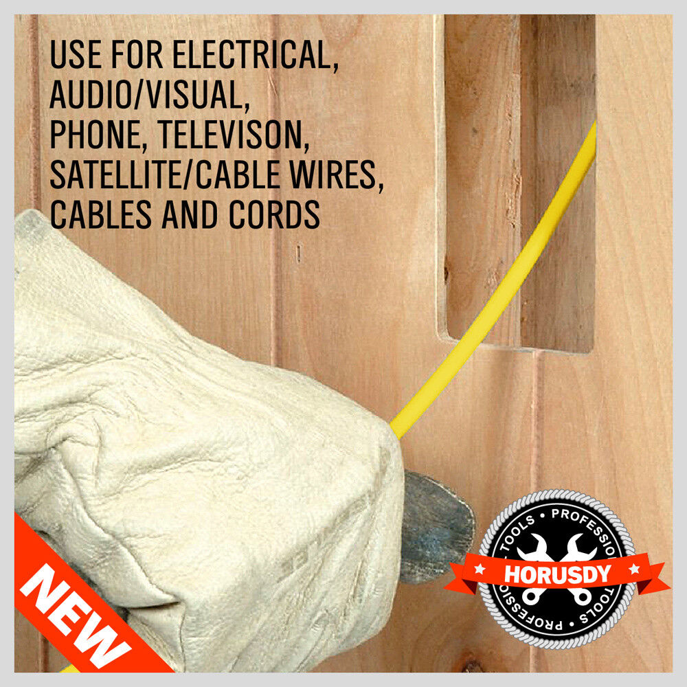 Fiberglass Electrician Push Pull Rods | 3.3M | 4mm Cable Contractors Duct Tool