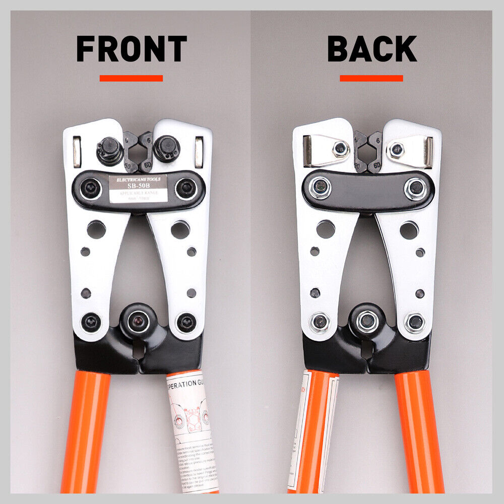 Wire Crimper Cable Tool | 6-50mm² | Electric Tube Crimping Hand Tool | Battery Lug