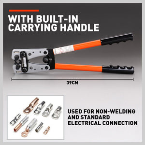 Wire Crimper Cable Tool | 6-50mm² | Electric Tube Crimping Hand Tool | Battery Lug