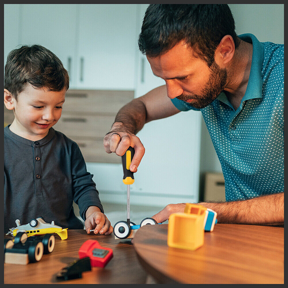 Magnetic Screwdriver Set | 57-Piece | Slotted Phillips Hex Pozidriv Torx Key Bits | Hand Tool Kit