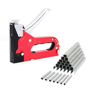 Heavy Duty Staple Gun Set | 2-in-1 Stapler | 1500 Staples Included | Tacker Hand Fastener Tool
