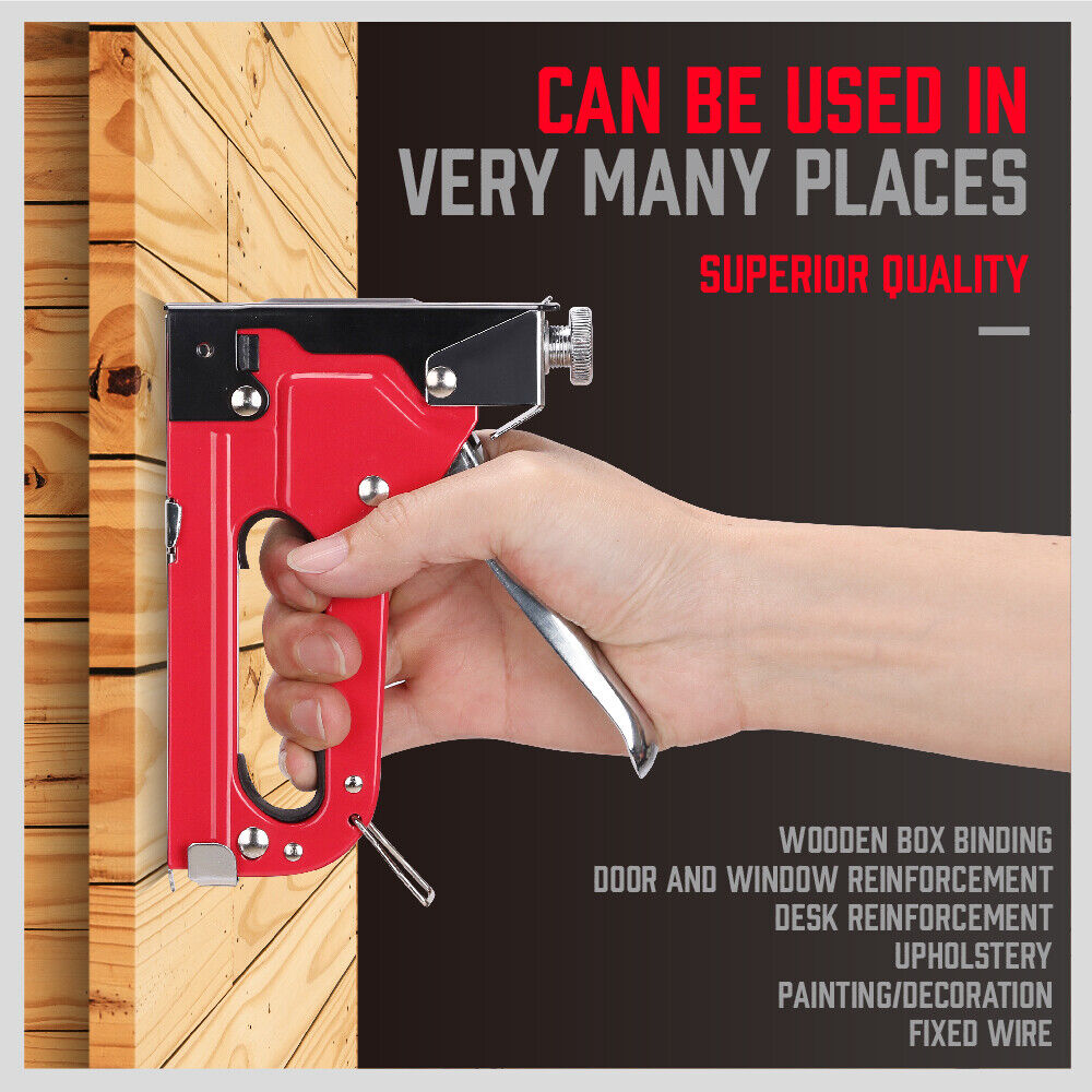Heavy Duty Staple Gun Set | 2-in-1 Stapler | 1500 Staples Included | Tacker Hand Fastener Tool