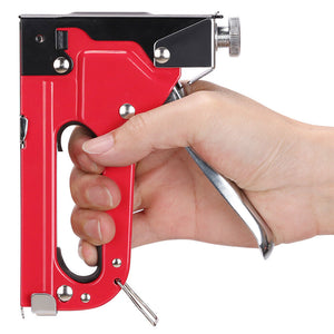 Heavy Duty Staple Gun Set | 2-in-1 Stapler | 1500 Staples Included | Hand Tacker Fastener Tool