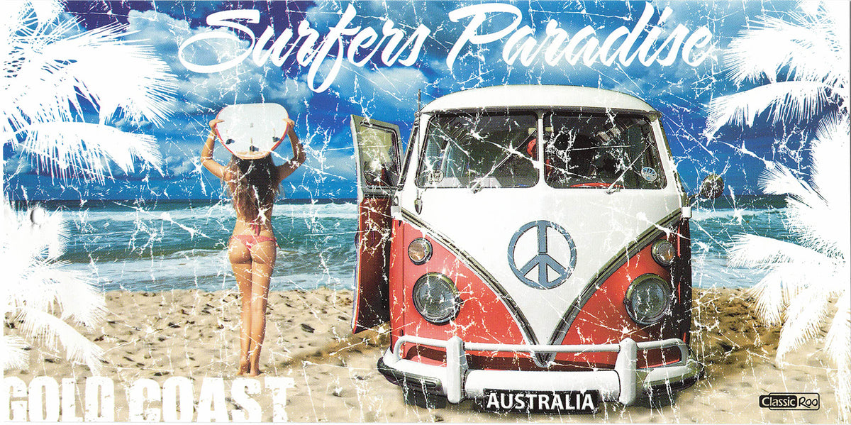 100% Cotton | Australian Souvenir Aussie Kangaroos Flag Soft Beach Bath Towel | Gift | Surfers Paradise