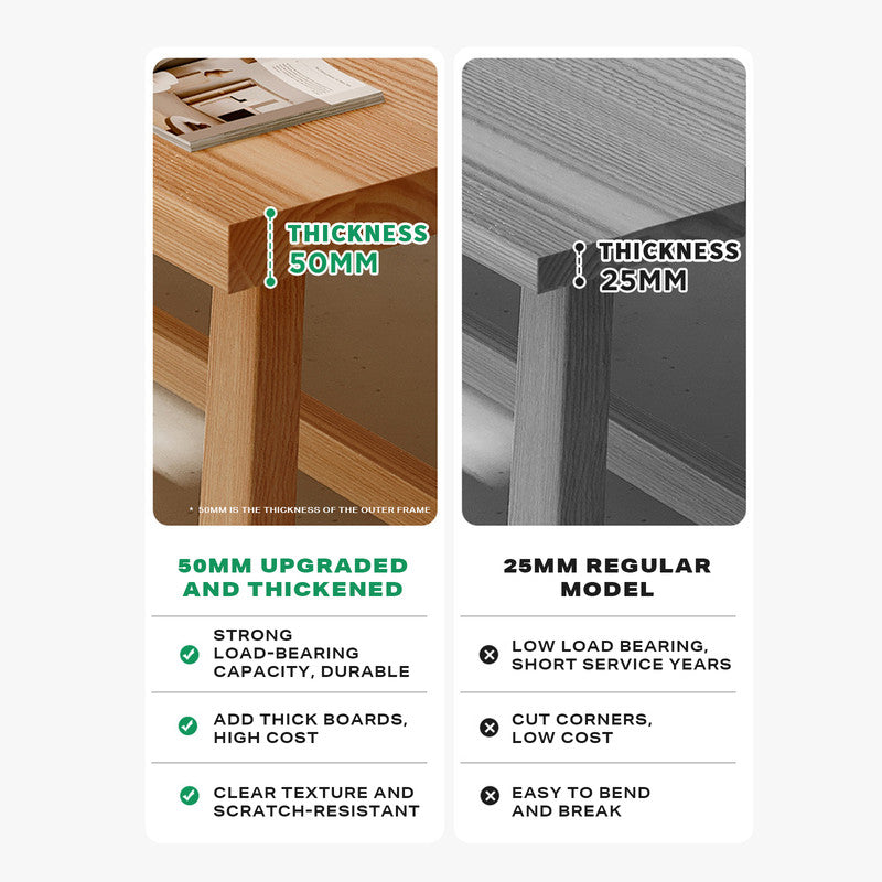 1.4M Solid Wood Dining Table | Square Dining Table | Kitchen Furniture