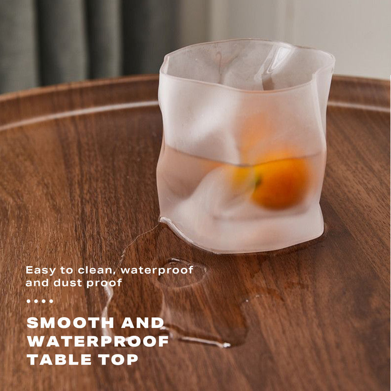 2 Tier End Table | Sofa Side End Table | Round Nightstand with Sturdy Metal Frame