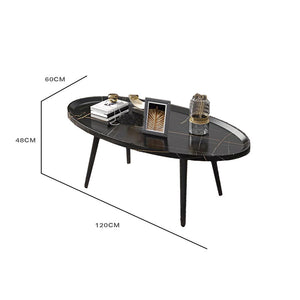 Coffee Table Living Room Accent Oval Table | Contemporary Style | Leisure Tea Table