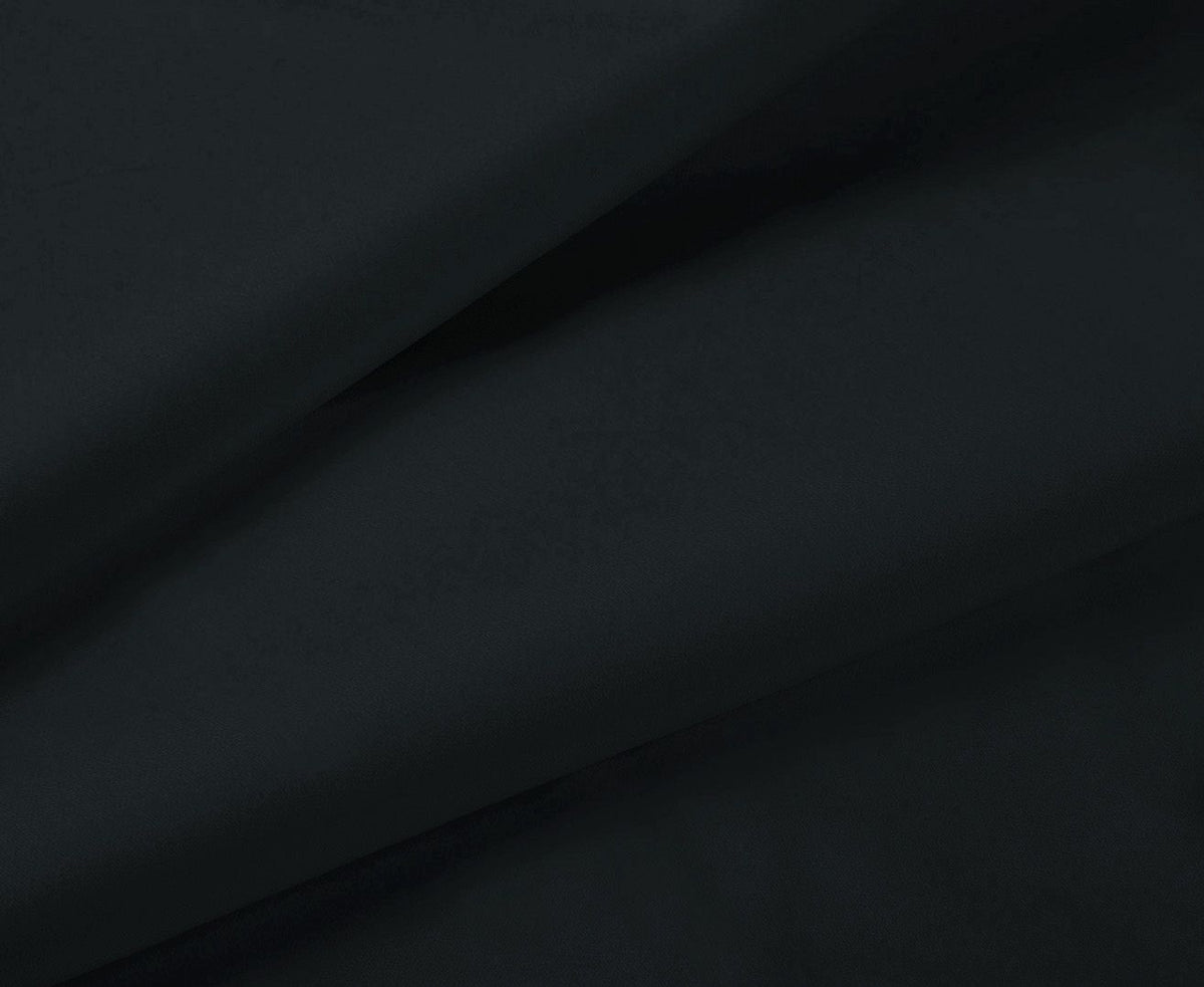 1000TC Ultra Soft Fitted Sheet & 2 Pillowcases Set | Double Size | Black