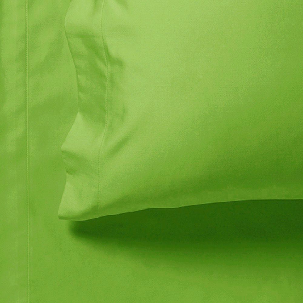 1000TC Ultra Soft Fitted Sheet & 2 Pillowcases Set | Double Size | Green