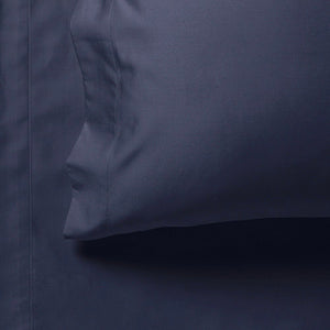 1000TC Ultra Soft Fitted Sheet & 2 Pillowcases Set | Double Size Bed | Midnight Blue