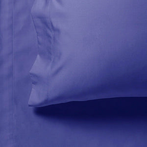 1000TC Ultra Soft Fitted Sheet & 2 Pillowcases Set | King Size | Royal Blue