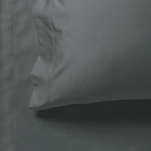 1000TC Ultra Soft Bed Sheet Set | King Size | Charcoal | Flat & Fitted