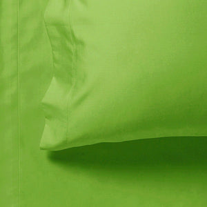 1000TC Ultra Soft Fitted Sheet & Pillowcase Set | King Single Size | Green