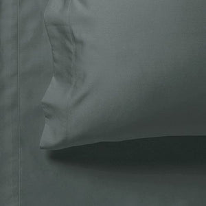 1000TC Ultra Soft Bed Sheet Set | King Single Size | Charcoal | Flat & Fitted