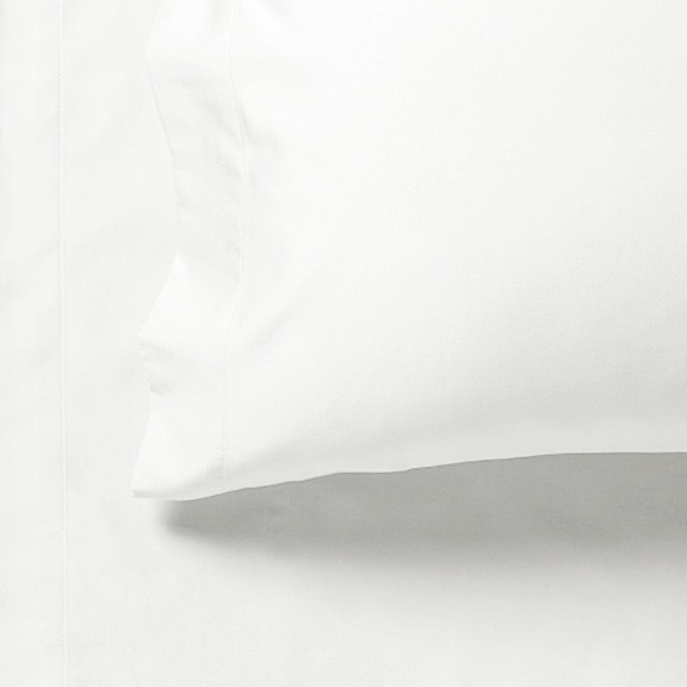 1000TC Ultra Soft Fitted Sheet & 2 Pillowcases Set | Queen Size | White