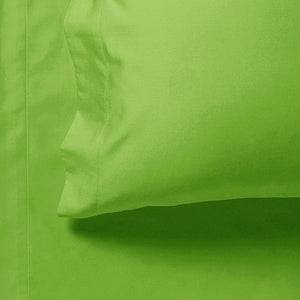 1000TC Ultra Soft Bed Sheet Set | Queen Size | Green | Flat & Fitted