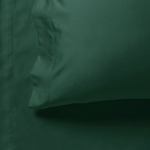 1000TC Ultra Soft Bed Sheet Set | Queen Size | Dark Green | Flat & Fitted