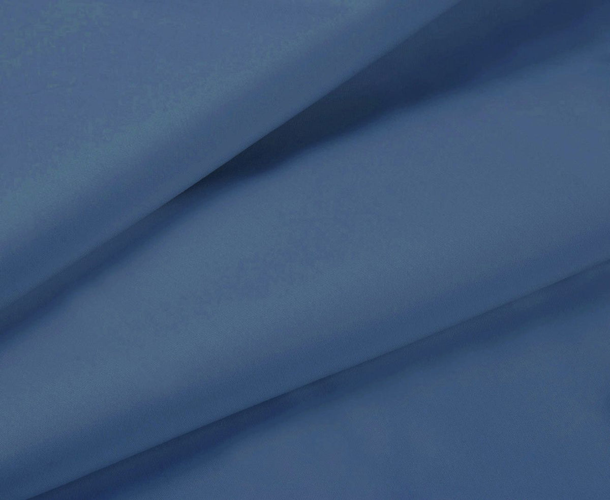 1000TC Queen Size Bed Soft Flat & Fitted Sheet Set | Greyish Blue
