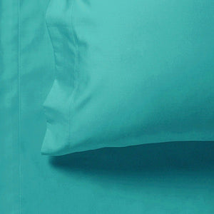 1000TC Ultra Soft Fitted Sheet & 2 Pillowcases Set | Super King Size | Teal
