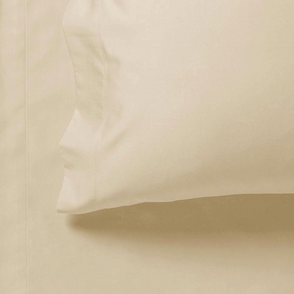 1000TC Ultra Soft Fitted Sheet & 2 Pillowcases Set | Super King Size | Beige
