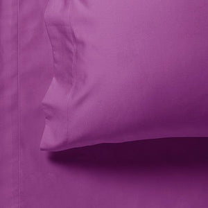 1000TC Ultra Soft Bed Sheet Set | Super King Size | Purple | Flat & Fitted
