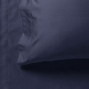 1000TC Ultra Soft Bed Sheet Set | Super King Size | Midnight Blue | Flat & Fitted