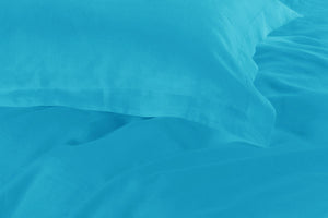 1000TC | Tailored | Double Size | Light Blue | Duvet Quilt Cover Set
