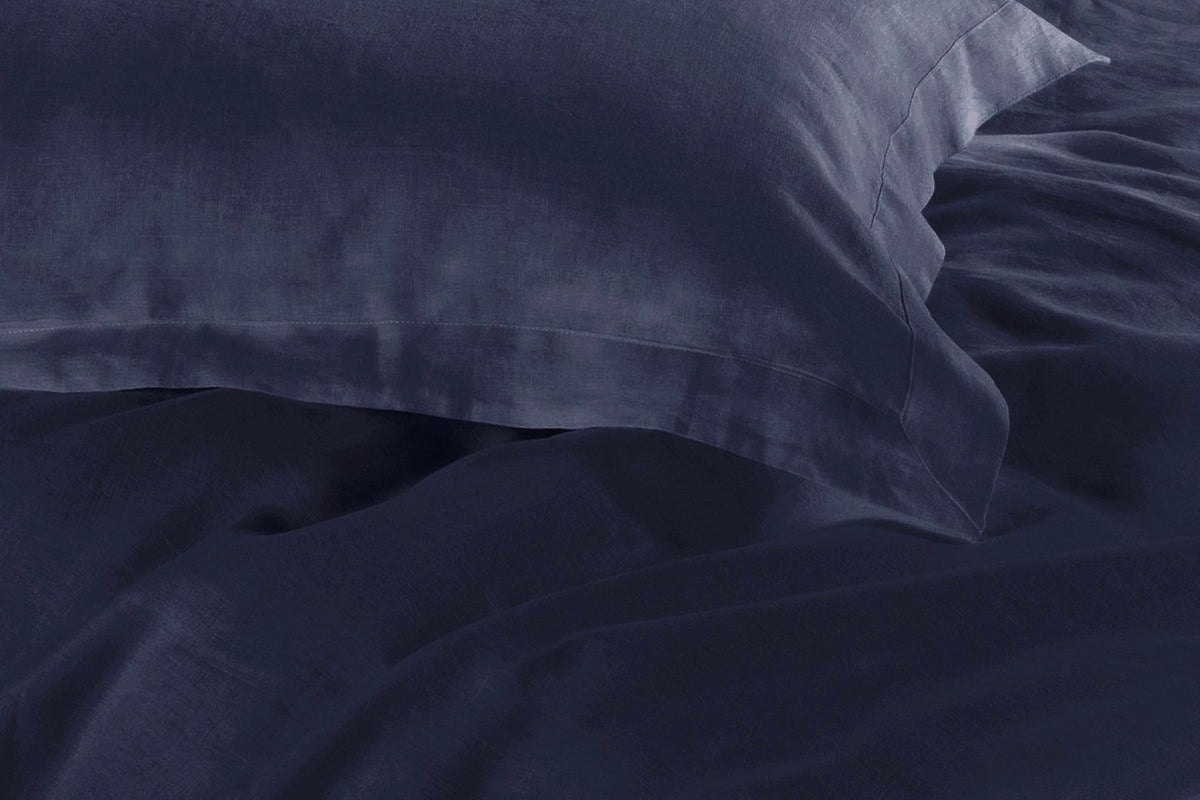 1000TC Tailored | King Size | Quilt/Duvet Cover Set | Midnight Blue
