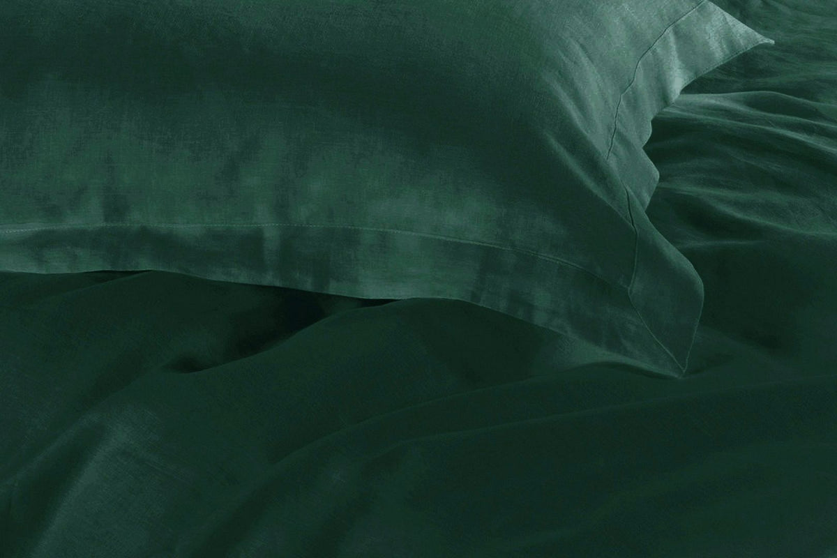 1000TC Tailored | King Size | Quilt/Duvet Cover Set | Dark Green