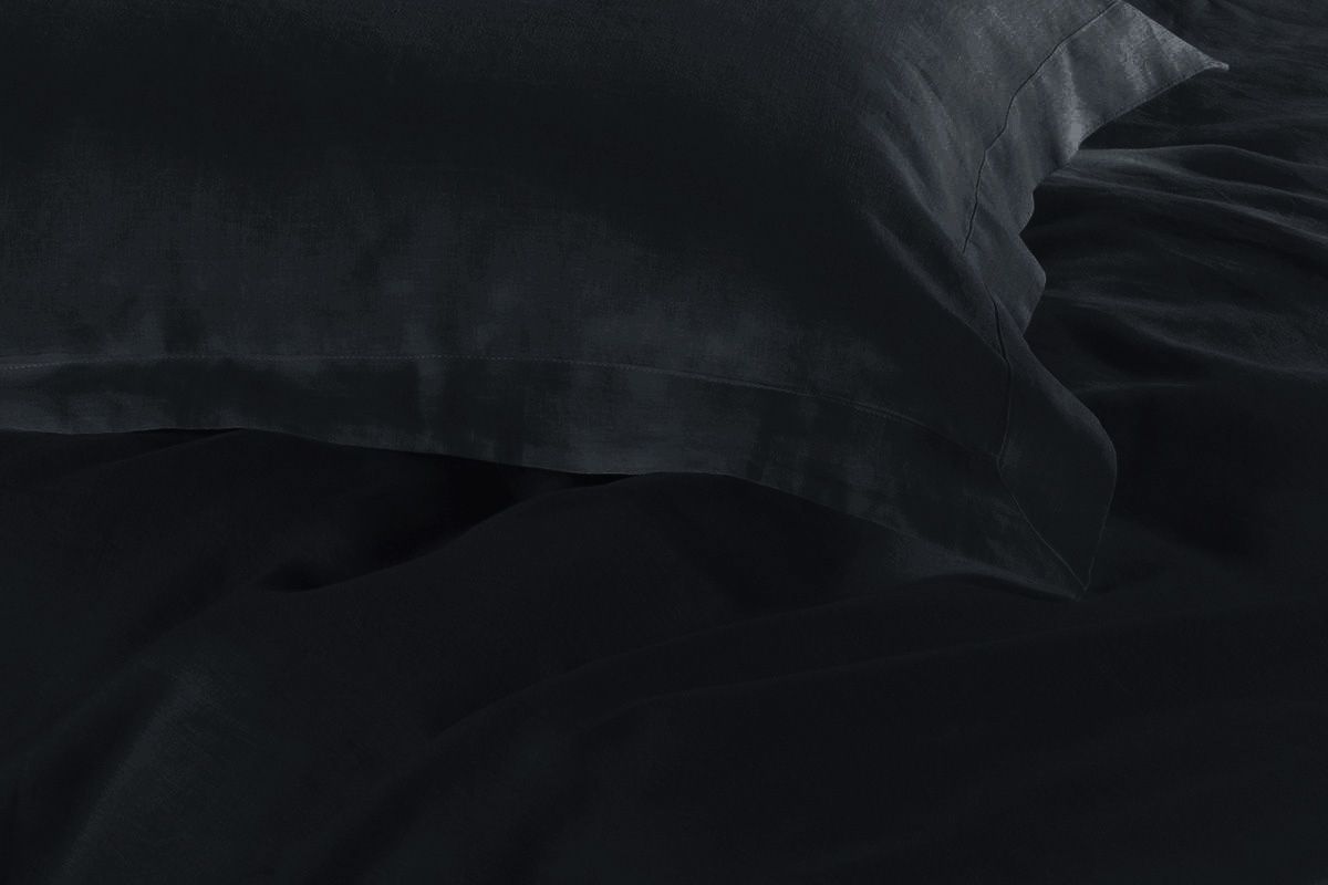 1000TC | Tailored | King Size | Black | Duvet Quilt Cover Set