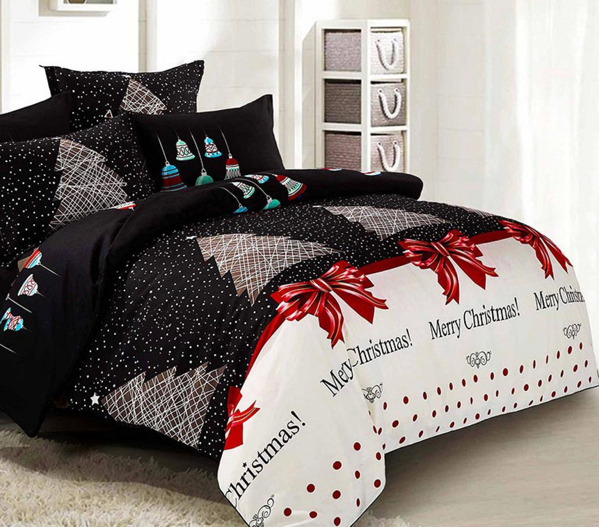 Merry | Double Size | Christmas Quilt/Duvet Cover Set