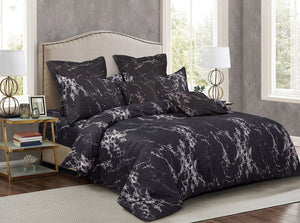 Black Marble | Double Size | Duvet Quilt Cover Set