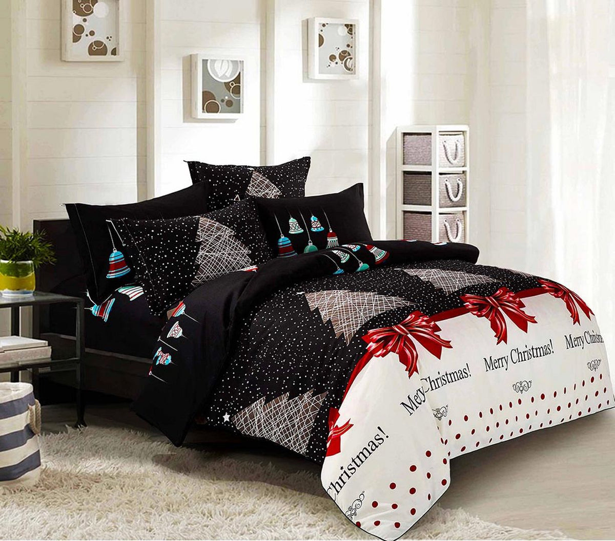 Merry | King Size | Christmas Quilt/Duvet Cover Set