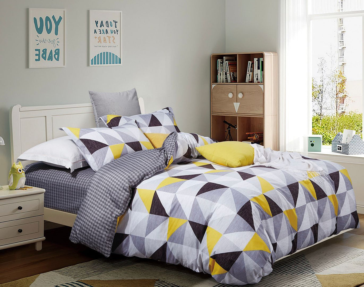 Geometric | King Size | Duvet Quilt Cover Set