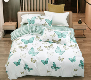 Fleur Butterfly | Queen Size | Quilt/Duvet Cover Set