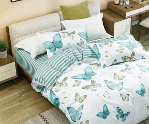 Fleur Butterfly | Queen Size | Quilt/Duvet Cover Set