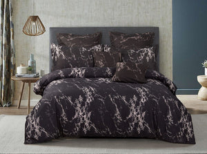 Black Marble | Super King Size | Duvet Quilt Cover Set