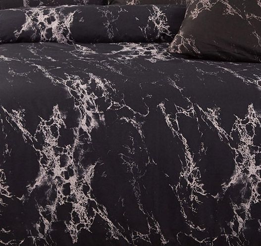 Black Marble | Super King Size | Duvet Quilt Cover Set