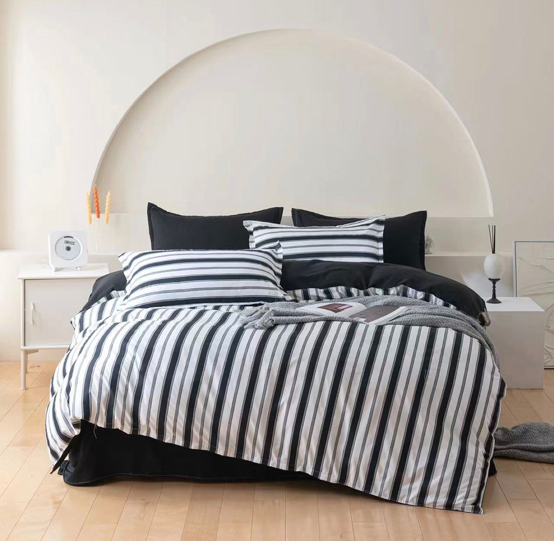 Ascar Striped Quilt Cover Set | Super King Size