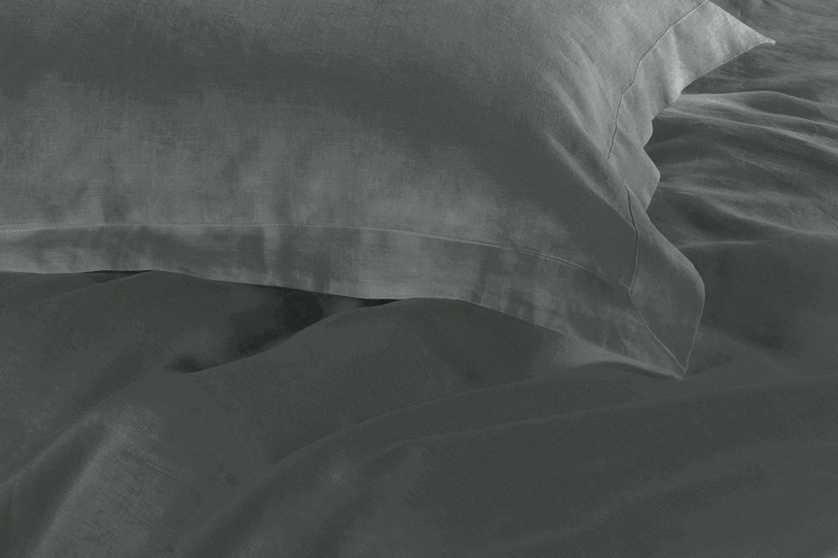 1000TC Tailored | Queen Size | Quilt/Duvet Cover Set | Charcoal