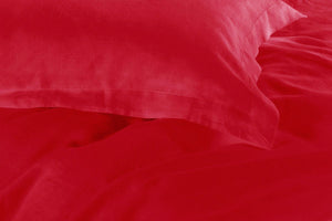 1000TC | Tailored | Queen Size | Red | Duvet Quilt Cover Set