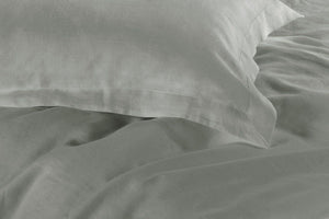 1000TC | Tailored | Single Size | Grey | Duvet Quilt Cover Set