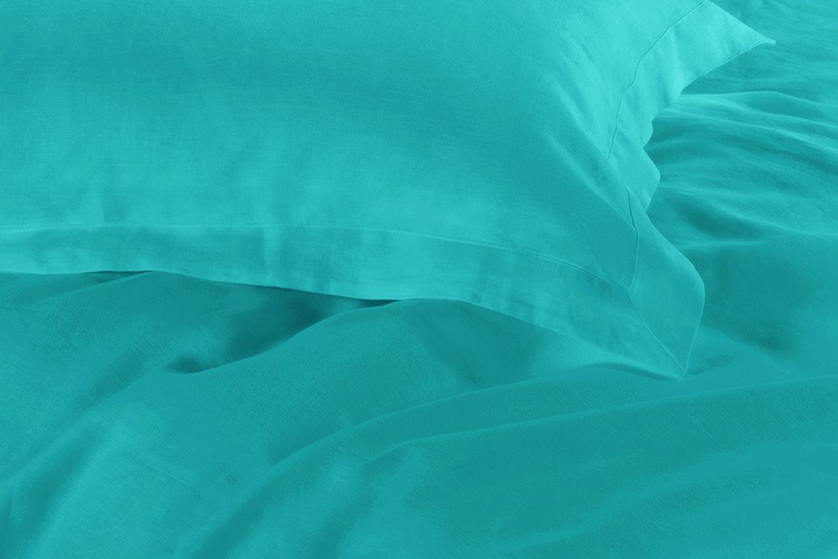 1000TC | Tailored | Single Size | Teal | Duvet Quilt Cover Set