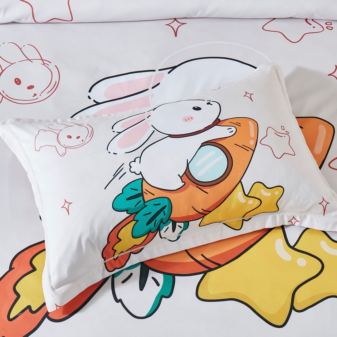 Rabbit Kids Quilt Cover Set | Double Size