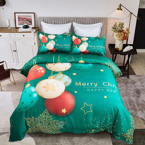 Christmas New Year Quilt Cover Set | King Size