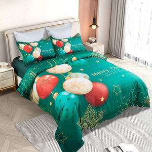 Christmas New Year Quilt Cover Set | King Size