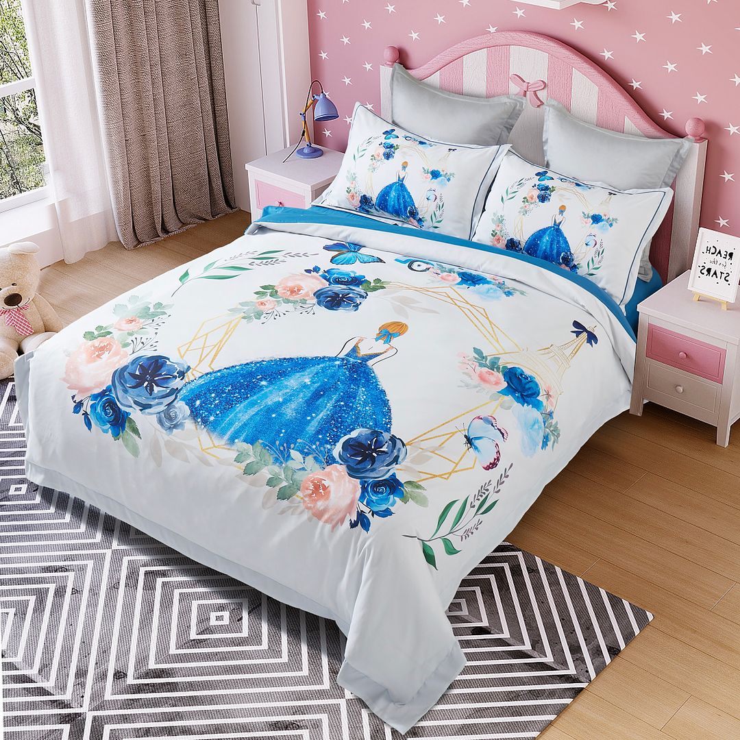 Princess Kids Quilt Cover Set | King Single Size