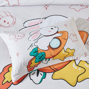 Rabbit Kids Quilt Cover Set | King Single Size