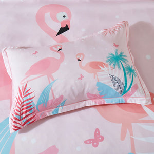 Flamingo Kids Quilt Cover Set | King Single Size